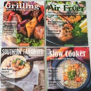 Cookbook Set Southern , Slow Cooker, Grilling, Air Fryer House Warming Starter